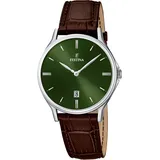 Festina Quarz Herren Klassik Leder 39,0 mm F16745/6