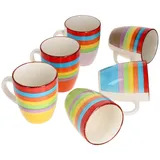 Mambocat Kaffeebecher 0,3 l Mehrfarbig 6 St.