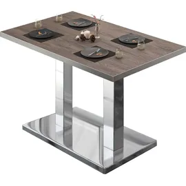 GGM Möbel Bistrotisch 130 x 80 x 75 cm Rot