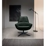 BeType Drehsessel BETYPE "Be Organic Standard Back, Loungesessel", schwarz, B:81cm H:92cm T:83cm, 100% Echtleder, Sessel, Drehsessel, in elegantem Design mit Drehfunktion