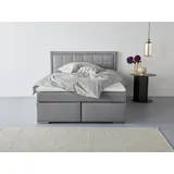 Collection AB Boxbett Athena, wahlweise mit Bettkasten" inkl. Topper bei Ausführung mit Matzratze, in Härtgraden H2, H3, H4, grau