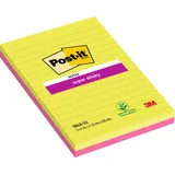 Post-it Super Sticky Notes im Großformat, Rosa und Grün, Liniert, 2 Blöcke, 127 mm x 203 mm, 45 Blatt