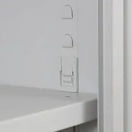 ADB Aktenschrank 92 x 42 x 195 cm grau