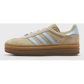 adidas Gazelle Bold Stone Khaki / Cream White / Gold Metallic 39 1/3