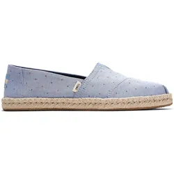 Heart Motif Woven Damen Espadrilles, hellblau (blu)