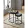 KADIMA DESIGN Runde Beistelltische, Marmor Optik, Modern, Platzsparend, 50/35 cm