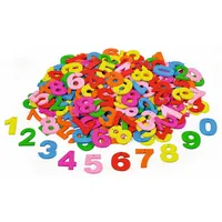 VBS XXL 250er-Pack Holzzahlen 0-9 zum Basteln ca. 3cm bunt