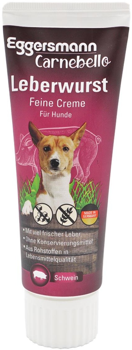 Carnebello Leberwurst 75 g Ergänzungsfuttermittel für Hunde zur Belohnung