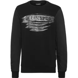 PLEIN SPORT Herren Sweatshirt Sweatshirt, Schwarz, M