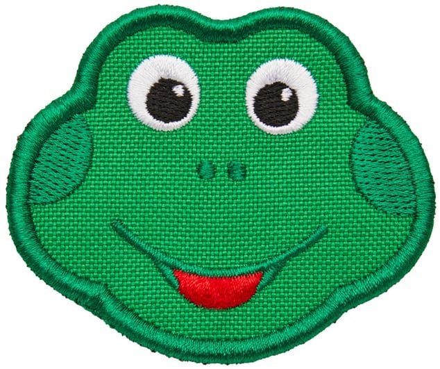 Klett-Badge Frosch (7,8 X 7,6) In Grün