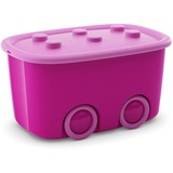 KIS Alto L Aufbewahrungsbox Funny Box 46 Liter in violett-rosa, Plastik, 58x38.5x32 cm , 1 Stück