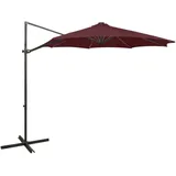 vidaXL Ampelschirm Ø 300 cm bordeauxrot