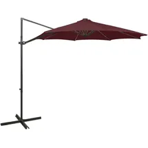 vidaXL Ampelschirm Ø 300 cm bordeauxrot