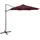 vidaXL Ampelschirm Ø 300 cm bordeauxrot