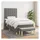 vidaXL Boxspringbett 100 x 200 cm Dunkelgrau