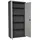 Proregal Stahlschrank Metall 80x180x40 cm Grau