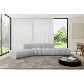 altdecor Ecksofa modulares Sofa Solven-L1 - 380x174x70 cm Hellgrau