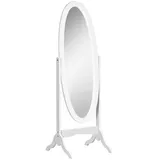 ComfortXL Standspiegel, Weiß, Holzwerkstoff, 48x147x46 cm, Spiegel, Standspiegel