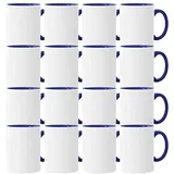 Sublimationstassen ohne Druck AAA Grade | Einzeln oder im Set | Fototasse für Sublimationsdruck | Leere Tassen für Hitzepressen-Thermo-Sublimation (1728 Stück, Blau)