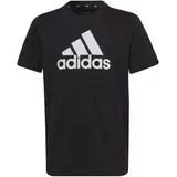 Adidas Essentials Big Logo Cotton T-Shirt (Short Sleeve) U Bl Tee, Black/White, IC6855, 176