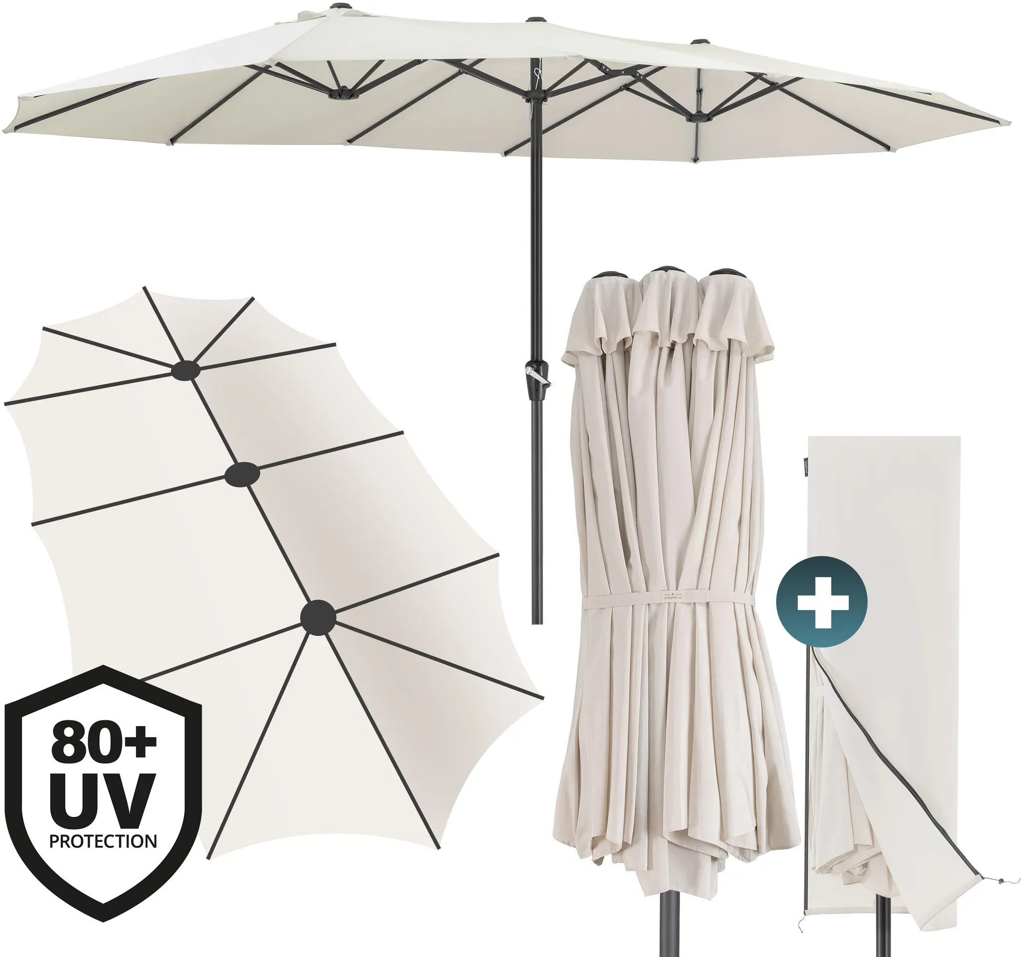 Double-Sided Parasol Cream UV-Protection 80+