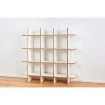 Tojo Aktenregal 140 x 32 x 140 cm Weiß