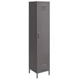 loft24 Spind Bradford aus Metall Höhe 185 cm grau
