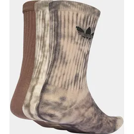 adidas Tie Dye Crew Socken 3 Paar Schwarz/Weiß 46-48