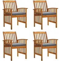 VidaXL Gartenstuhl 65,6 x 71 x 31,3 cm grau