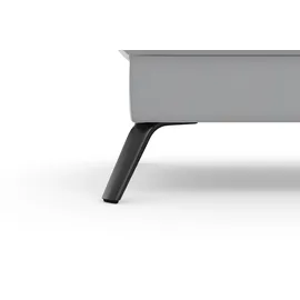 sit&more Hocker SIT & MORE "Olsen", grau (hellgrau), B:89cm H:48cm T:59cm, 100% Polyester, Hocker, Hocker