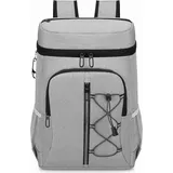 Isolierter Kühlrucksack, bequeme weiche Tasche, leicht, Camping - Schwarz/Blau/Dunkelgrau/Hellgrau