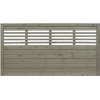 Andrewex Sichtschutzelement 180 x 90 cm Grau Holz