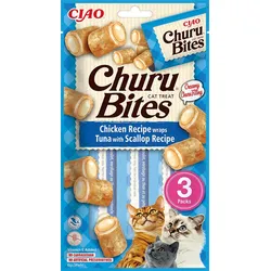 INABA CAT Churu Bites Huhn mit Thunfisch und Muscheln 3x10g