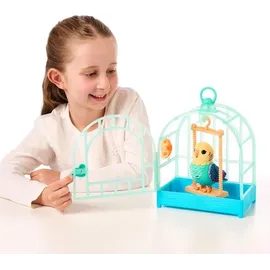 Moose Little Live Pets My Really Real Bird 11 cm Blau