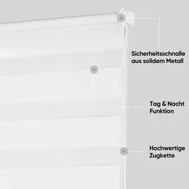 Sekey Doppelrollo 85 x 100 cm weiß
