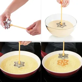 Tescoma Rosettenwaffel-Eisen DELÍCIA, 4 St.