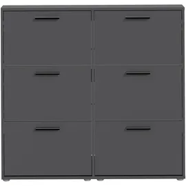 HBZ Schuhkipper 116 x 103 x 17 cm anthrazit / grau matt