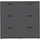 HBZ Schuhkipper 116 x 103 x 17 cm anthrazit / grau matt