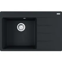 Franke Centro - Fragranit-Spüllbecken CNG 611-78 TL/2, 780x500 mm, schwarz matt 114.0637.513 - Schwarz