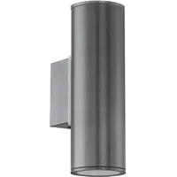 EGLO Außenleuchte Stahl 20,0 cm GU10 2 flammig Anthrazit