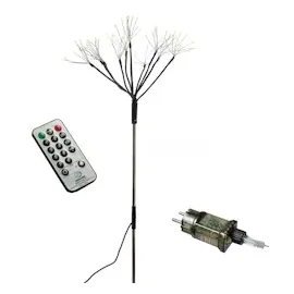 MARELIDA LED Gartenstecker Feuerwerk Firework Fernb. Leuchtstäbe 3er Set schwarz