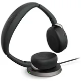 JABRA Evolve2 65 Flex UC Stereo USB Headset schwarz USB-C Wireless-Charging-Pad