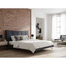 Beliani Lannion 180 x 200 cm Dunkelgrau