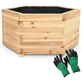 deluke Pflanzkasten Holz 6-eckig MICHA 60cm