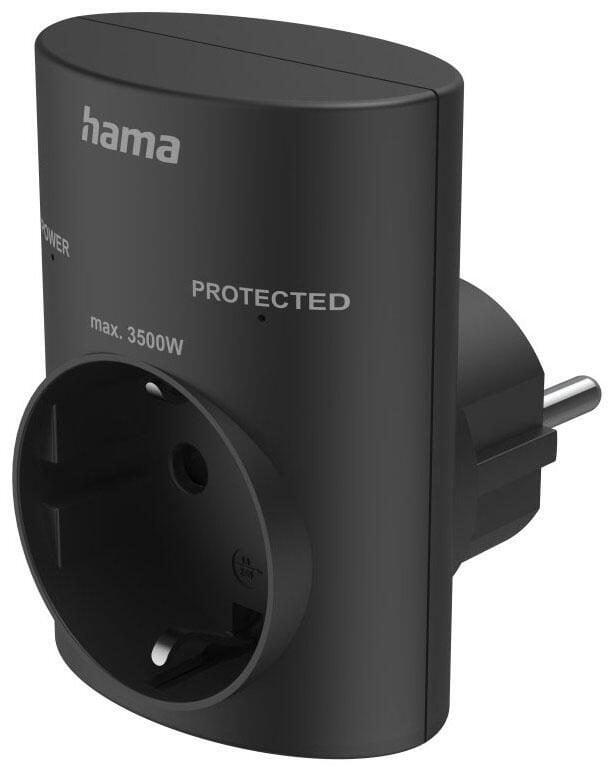 Preisvergleich Produktbild Hama Überspannungsschutzadapter schwarz