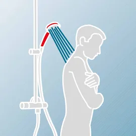 Schulte DuschMaster Rain II Square weiß mit Ablage ExpressPlus EP9635104 02