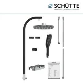 Schütte Madagaskar Überkopf-Brauseset schwarz