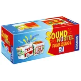 Kosmos 697372 Soundwürfel Fahrzeuge, Lernspielzeug mit Geräuschen, für Kinder ab 2 Jahre, Spielzeug für Kleinkinder, Geräusche von Feuerwehrauto, Lokomotive, Hubschrauber, Rennwagen, LKW, Schiff