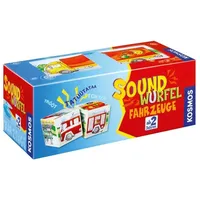 Kosmos 697372 Soundwürfel Fahrzeuge, Lernspielzeug mit Geräuschen, für Kinder ab 2 Jahre, Spielzeug für Kleinkinder, Geräusche von Feuerwehrauto, Lokomotive, Hubschrauber, Rennwagen, LKW, Schiff
