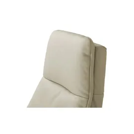 Max Schelling Sessel Elmira Leder 81 x 120 x 92 cm Creme elektrisch, drehbar
